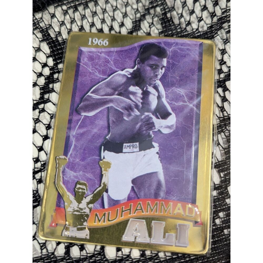 Muhammad Ali Metallic Impressions Embossed Metal Card Set w/ Tin | NIB | 1995 - Picture 9 of 16